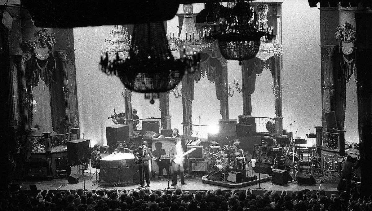 The Last Waltz concert at Winterland November 25, 1976, was filmed by Martin Scorcese The Band and many guest musicians performed, including Neil Young, Bob Dylan, Van Morrison Ron Wood, Ringo Starr, Dr. John and Joni Mitchell