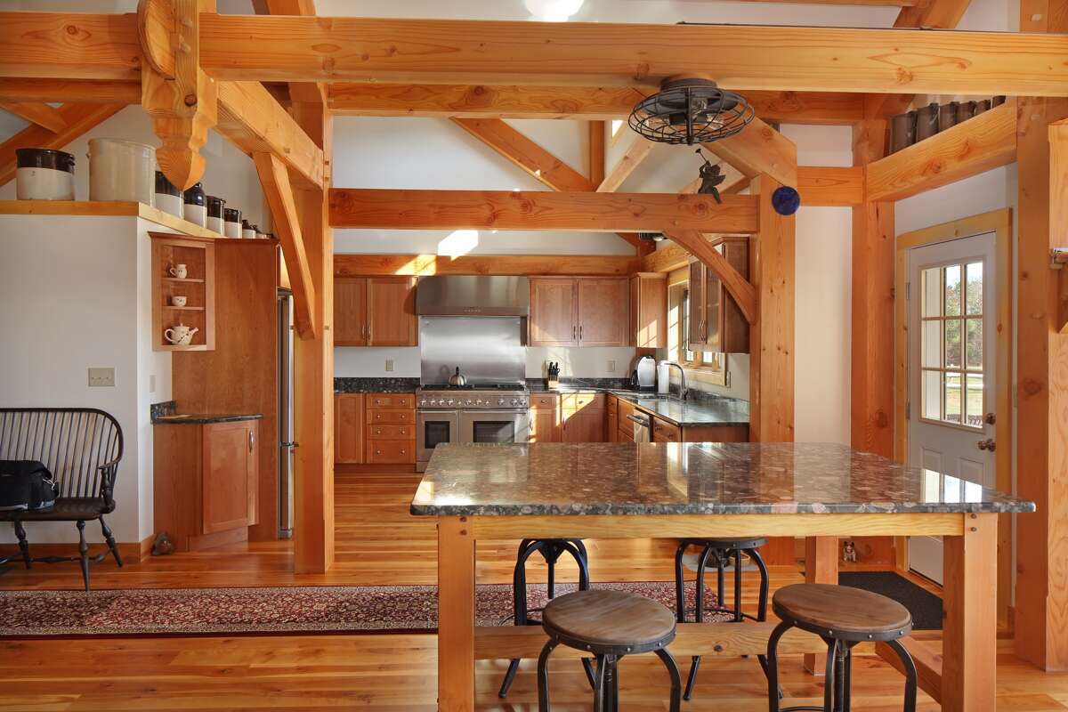 Douglas Fir Post And Beam Kitchen The Best Picture Of Beam