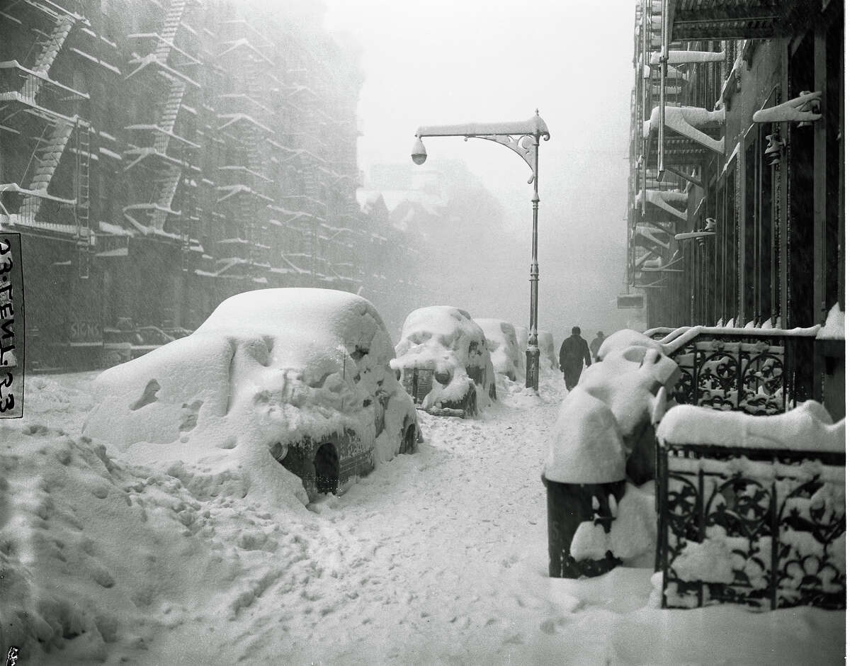 Vintage snowstorm photos