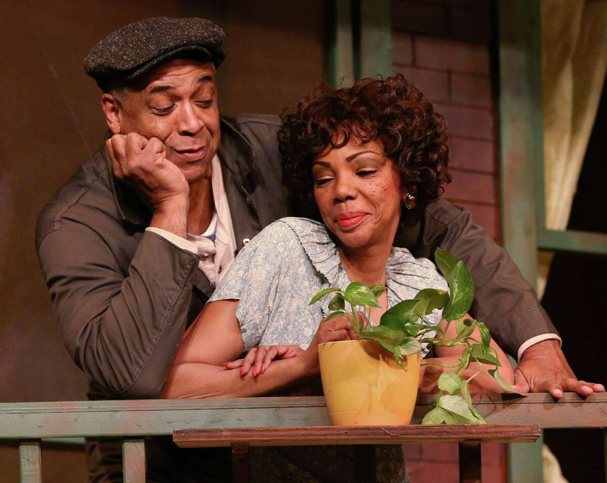 Alex Morris and Detria Ward portray Troy and Rose in the Ensemble Theatre production of August Wilson's "Fences."﻿