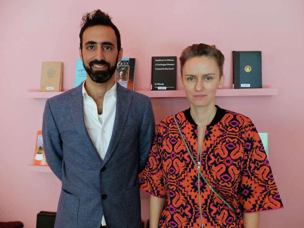 Payam Sharifi, left, and Kasia Korczak are the founders of the art collective Slavs and Tatars﻿.