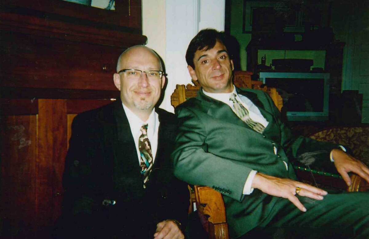 Plaintiff Robert Pritchard, left, and his last husband, Thomas Conwell