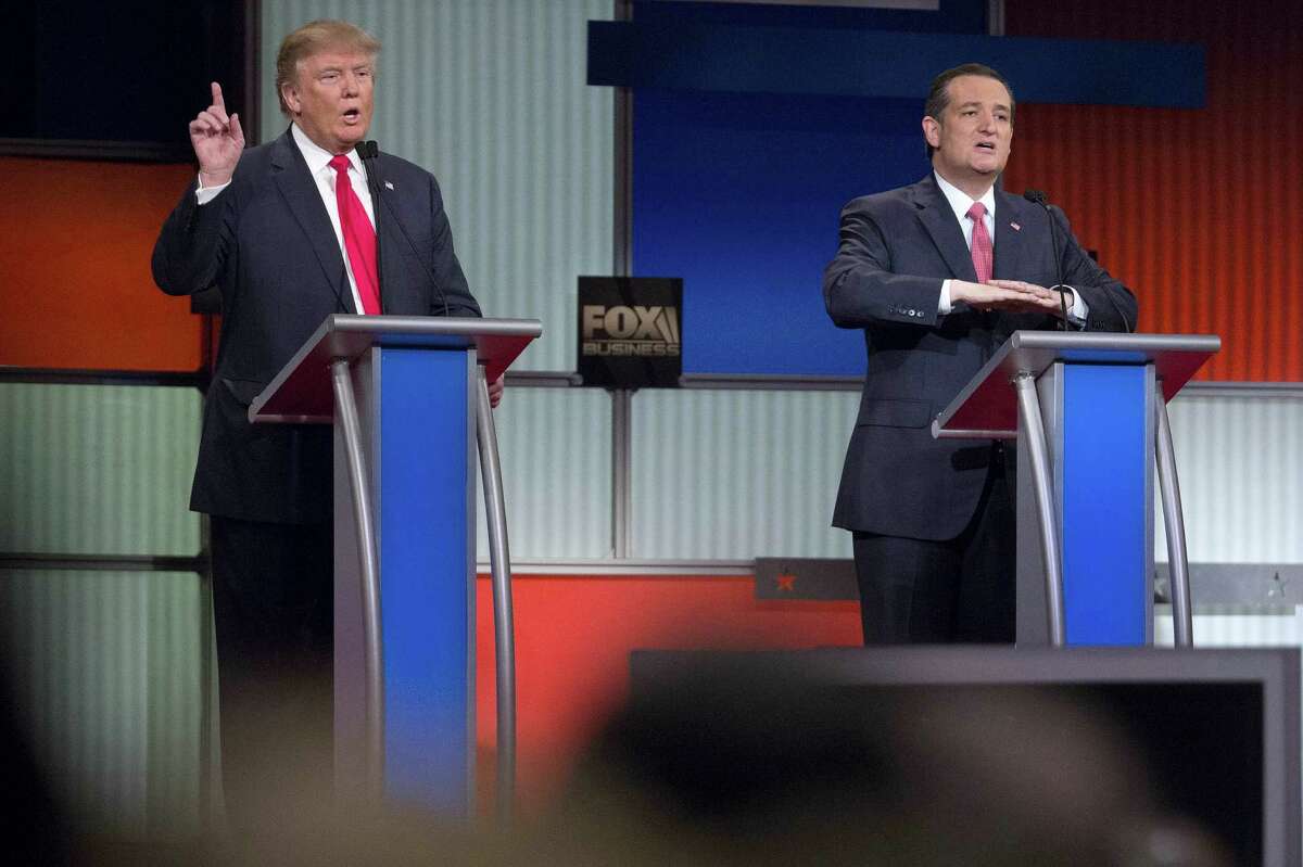 During the most recent Republican presidential debate, candidates Donald Trump (left) and Sen. Ted Cruz battled over whether the Texas senator is a “natural-born” citizen. Our readers weigh in on the issue.