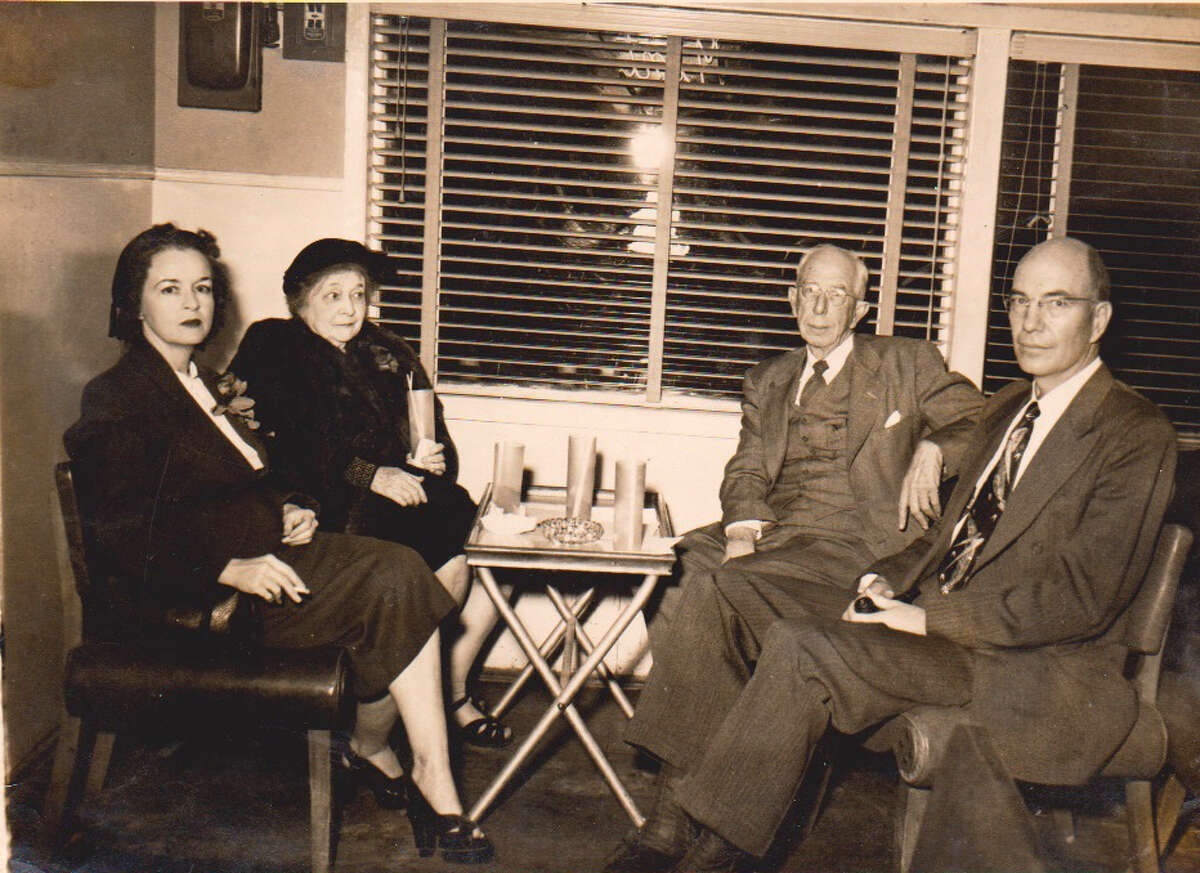 W.D. Masterson, first and longtime San Antonio city water manager. From the yard of his house, Masterson’s grandson witnessed a drowning in the San Antonio River. A photo of parents, Mac and Lillian Burnett with his grandparents, Wilmer and Marilla Masterson