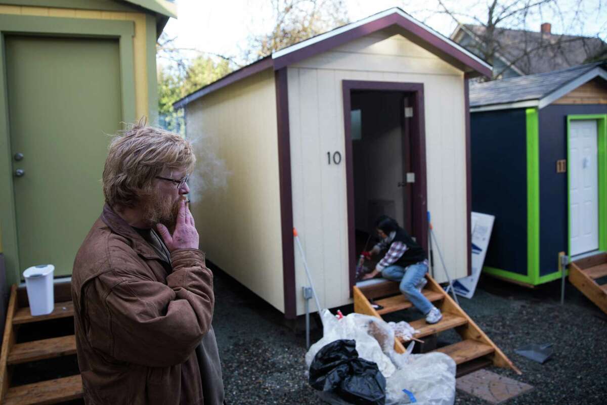 Tiny House Village Opens For Homeless In Seattle