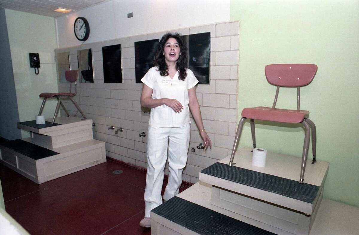 Convicted murderer Karla Faye Tucker at Mountain View Unit in Gatesville, Jan. 21, 1986.