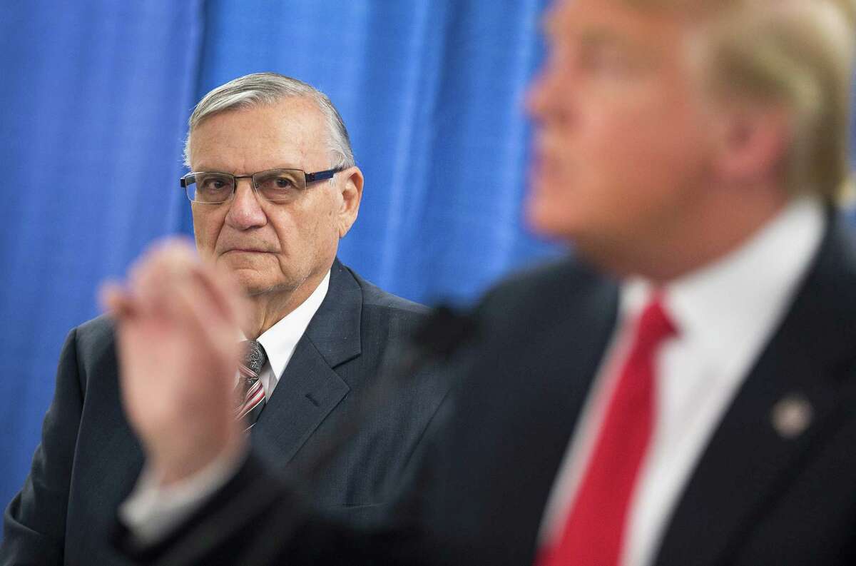 Maricopa County﻿ Sheriff Joe Arpaio, left, shares similar views on immigration with presidential candidate Donald Trump, who the sheriff endorsed on Tuesday in Marshalltown, Iowa. ﻿