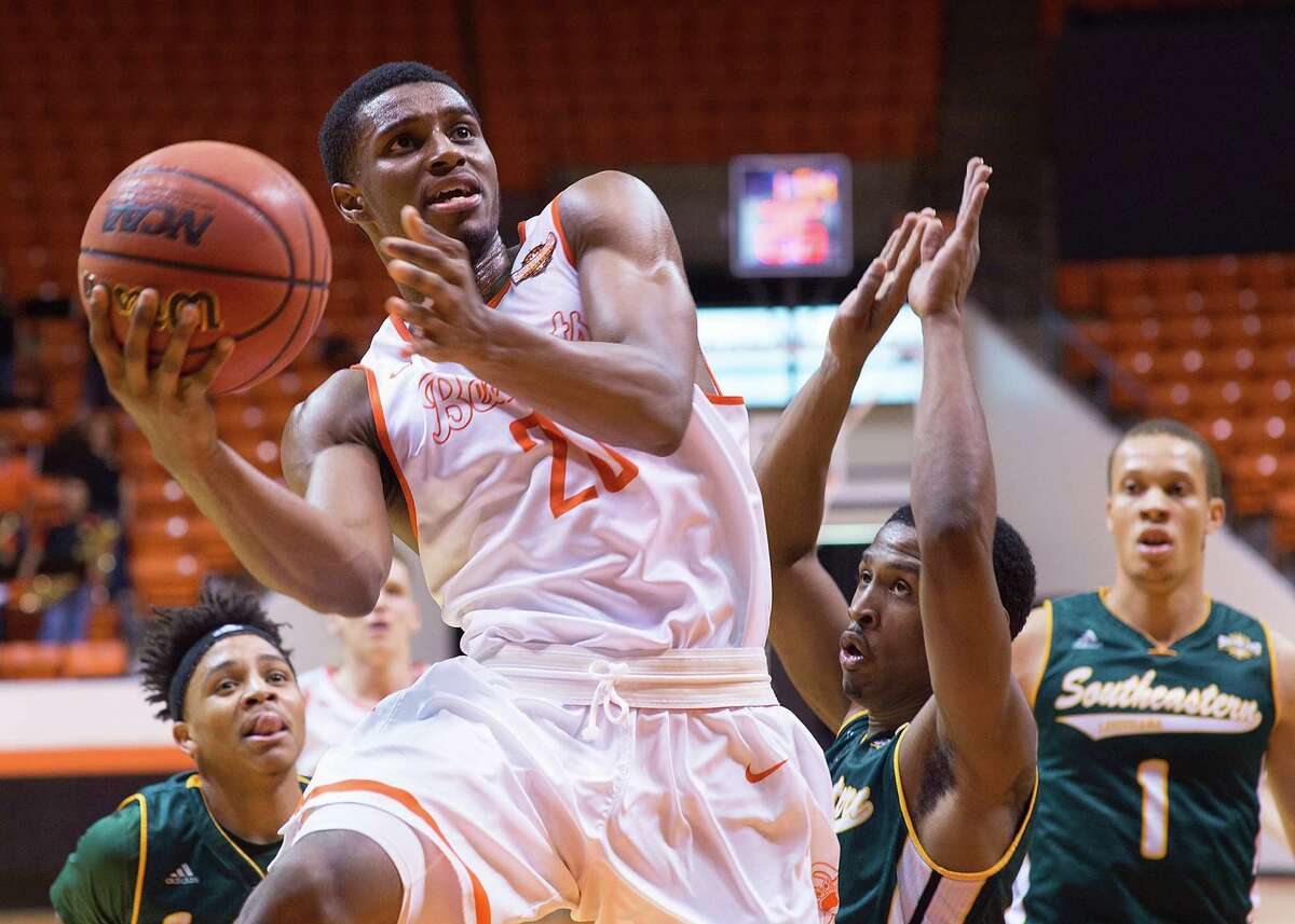 Sam Houston State's Jamal Williams is taking a liking to point guard after initially having reservations about being thrust into the position.