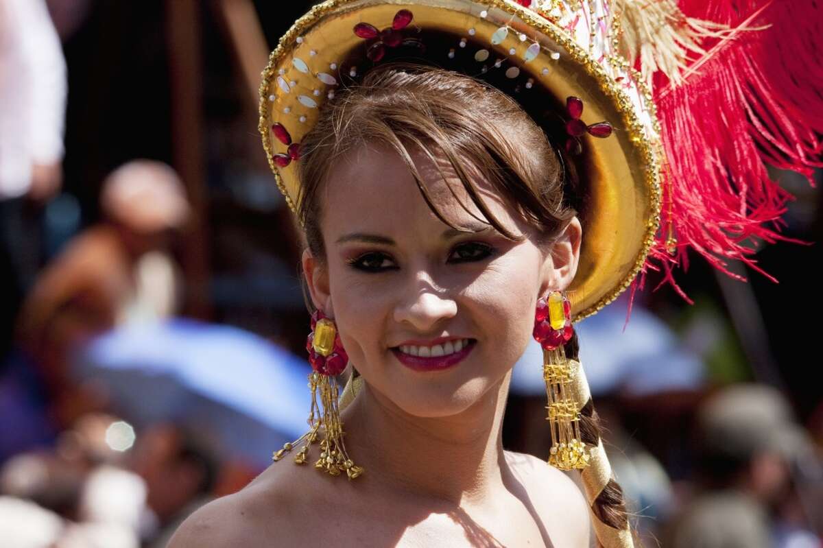 Caporales Dancer In The Procession Of The Carnaval De Oruro, Oruro, Bolivia.