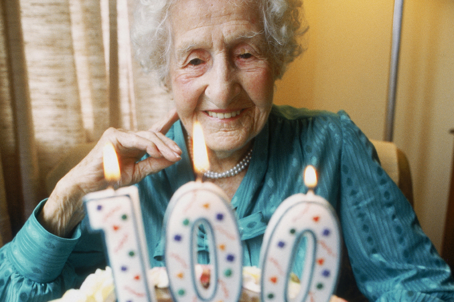 Past Age Example More Americans are living past age 100: Here are their secrets
