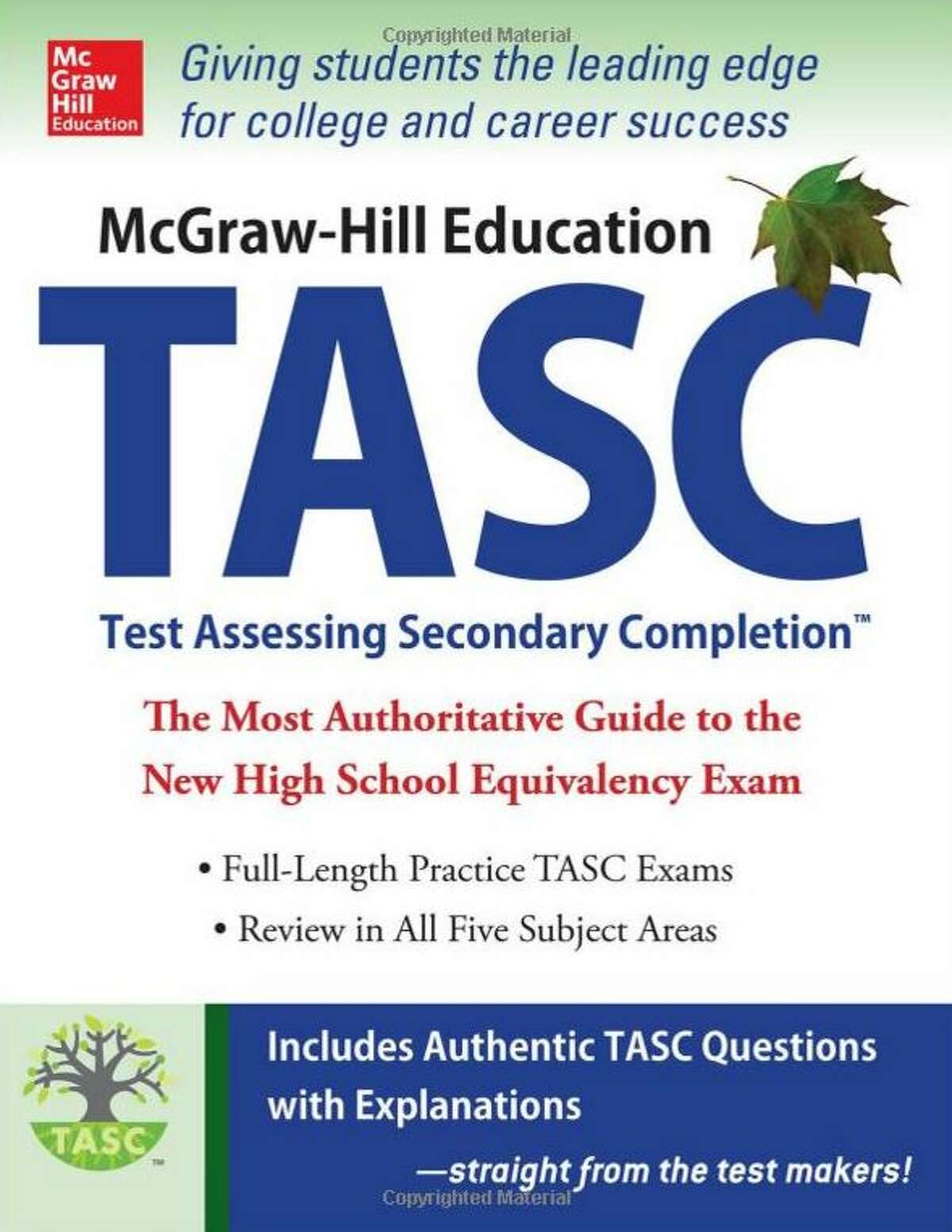 Albany Library — Arbor Hill / West Hill branch: "McGraw-Hill Education Preparation for the TASC (Test Assessing Secondary Completion)"