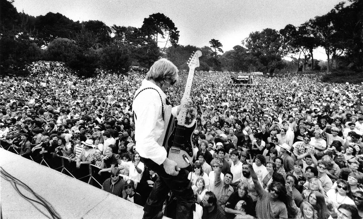 Paul Kantner at a free concert in Golden Gate Park in June 1985.