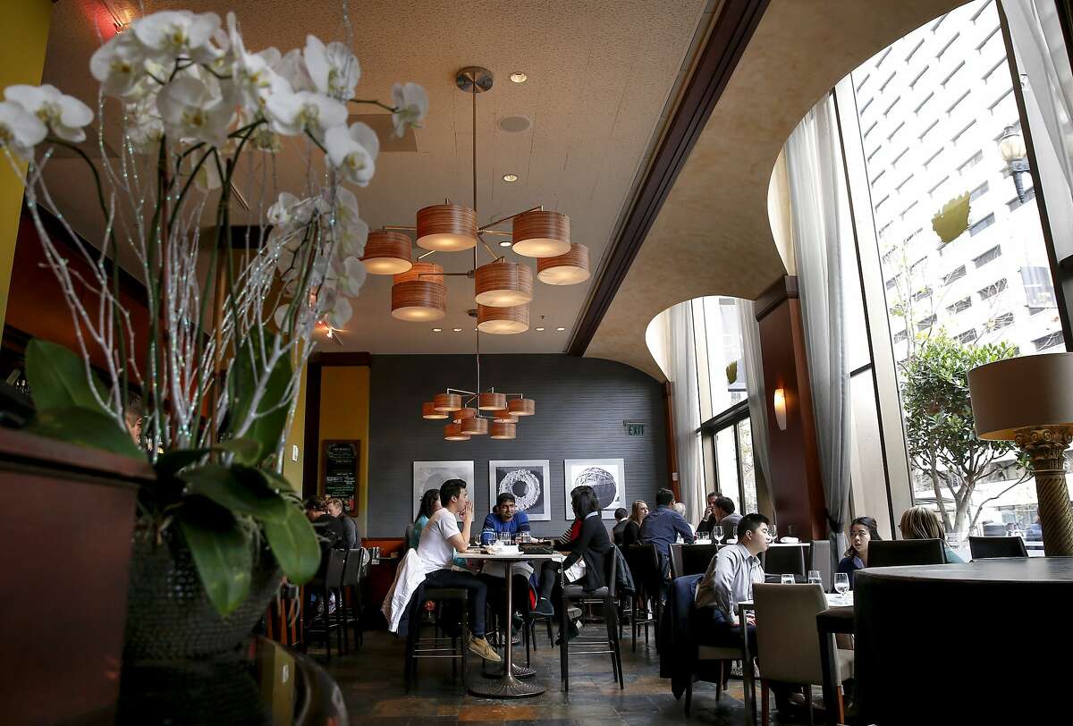 A Market Bar inside the restaurant that is inside Super Bowl City at the foot of Market Street as seen on Thursdays.  January 28, 2016, in San Francisco, California.