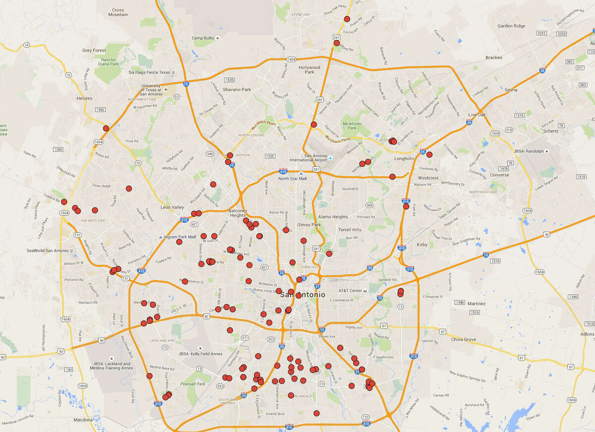 These are the San Antonio restaurants cited with 14 or more demerits in January of this year. Click ahead to see the spots cited with the highest number of violations from January 21-28, 2016.