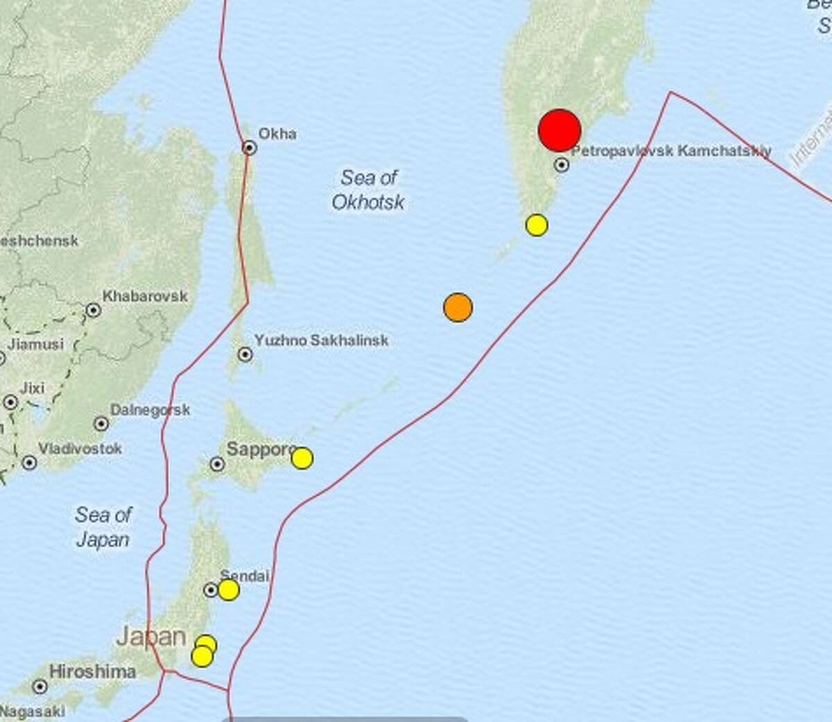 Russia magnitude quake usgs