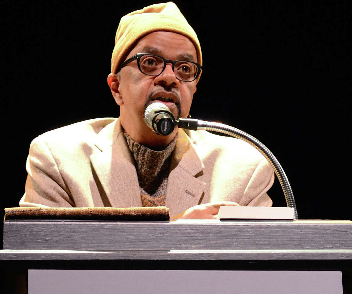 Writer James McBride, author of "Miracle at St. Anna," delivered the keynote address for this year's WestportREADS program Saturday at the Westrport Country Playhouse.