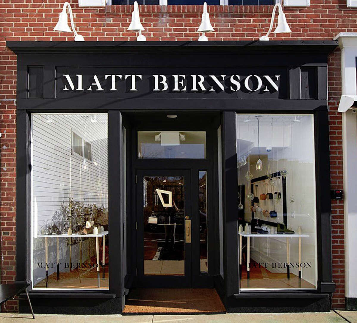 The new Matt Bernson designer footwear shop is at Brooks Corner, 136 Main St.