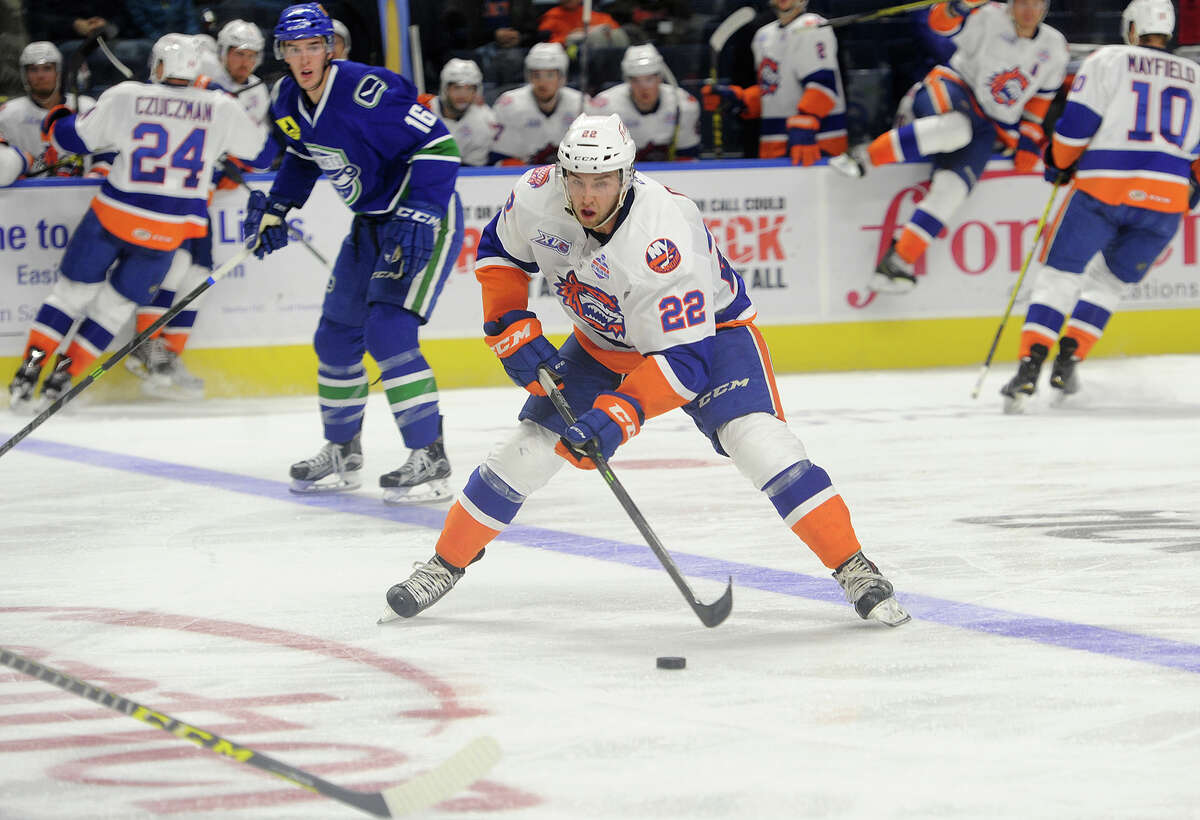 Alan Quine represented the Bridgeport Sound Tigers at the AHL All-Star game on Monday night.
