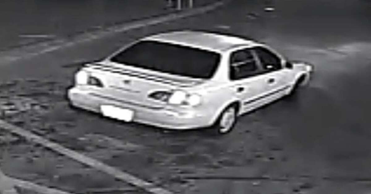 This white sedan is believed to be the vehicle used by a man who tried to rob a gas station about 10:30 p.m. Jan. 27, 2016, on Interstate 35 in DeSoto. The man held his hand inside his jacket pocket as if concealing a gun but left without getting anything. (DeSoto Police Department via Facebook)