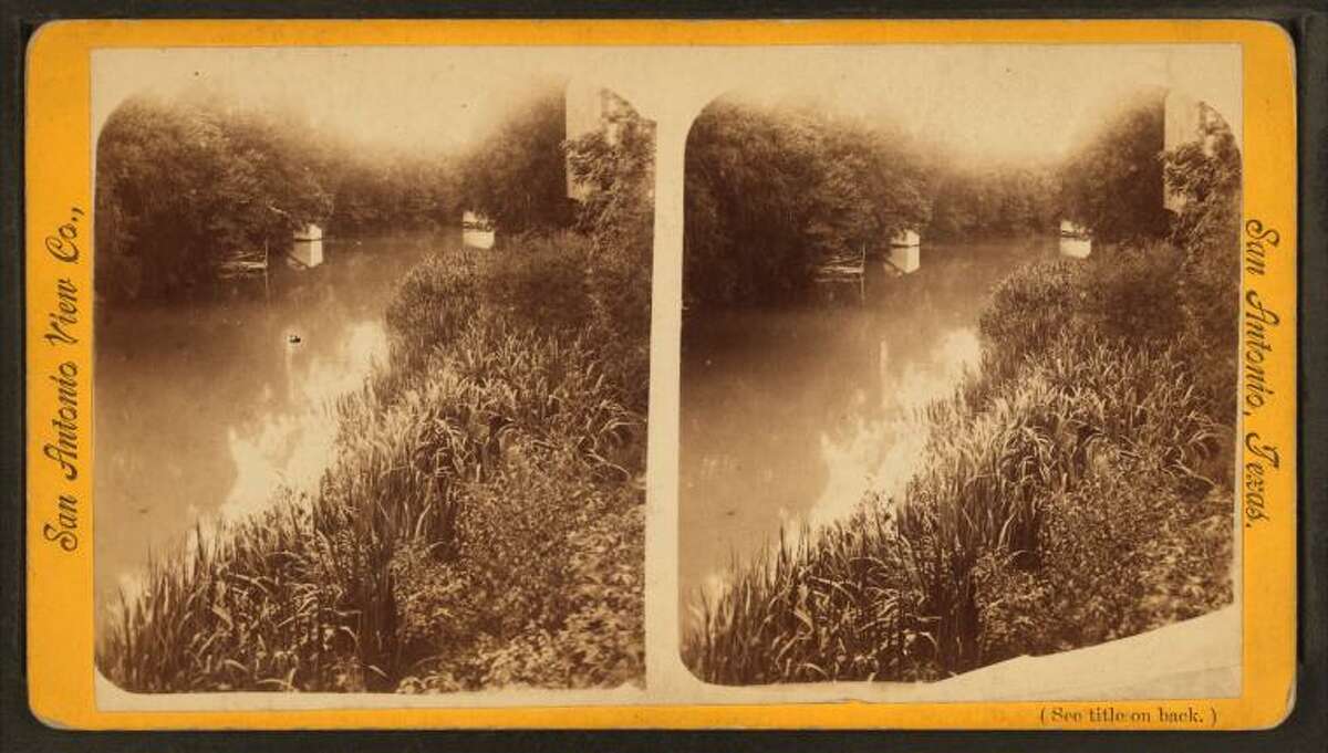 S.A. River with St. Mary's ChurchStereoscopic view