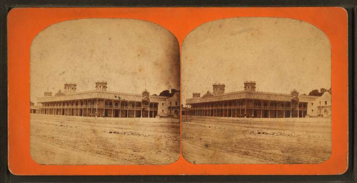 Old Alamo Store, Great StoneStereoscopic view, 1876-1879