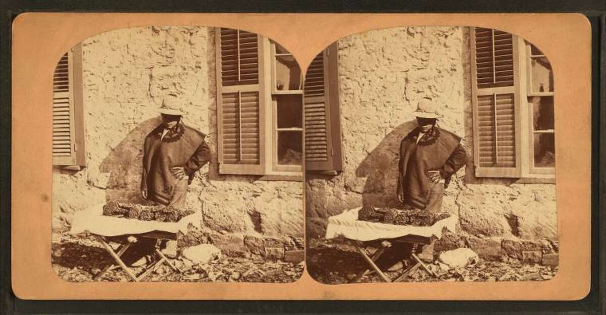 Mexican selling candyStereoscopic view, 1876-1879