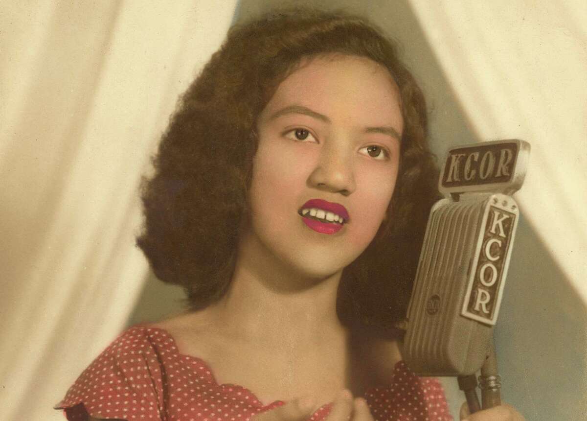 Undated photograph of golden age ranchera singer Blanca Rodriguez at the beginning of her career. She's known as Blanquita Rosa.