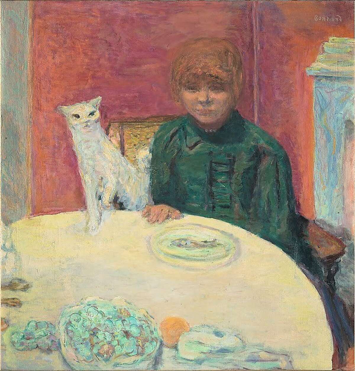 Pierre Bonnard, "Woman with a Cat, or The Demanding ￼Cat" (1912). ￼