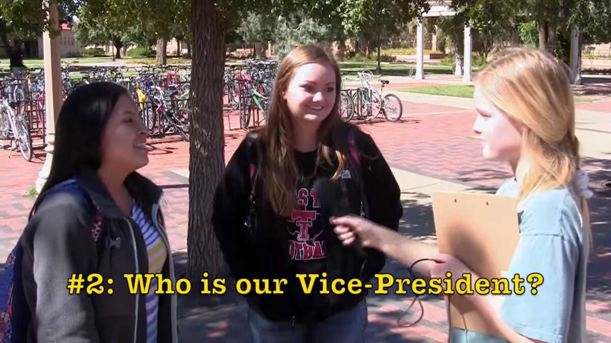 Texas Tech University students fail to correctly answer basic questions about U.S. history and politics in a 2014 video created by the university's student political organization PoliTech.