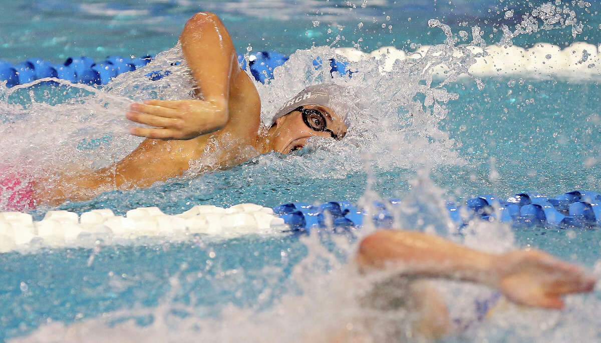 Swimmers reaching for a trip to state