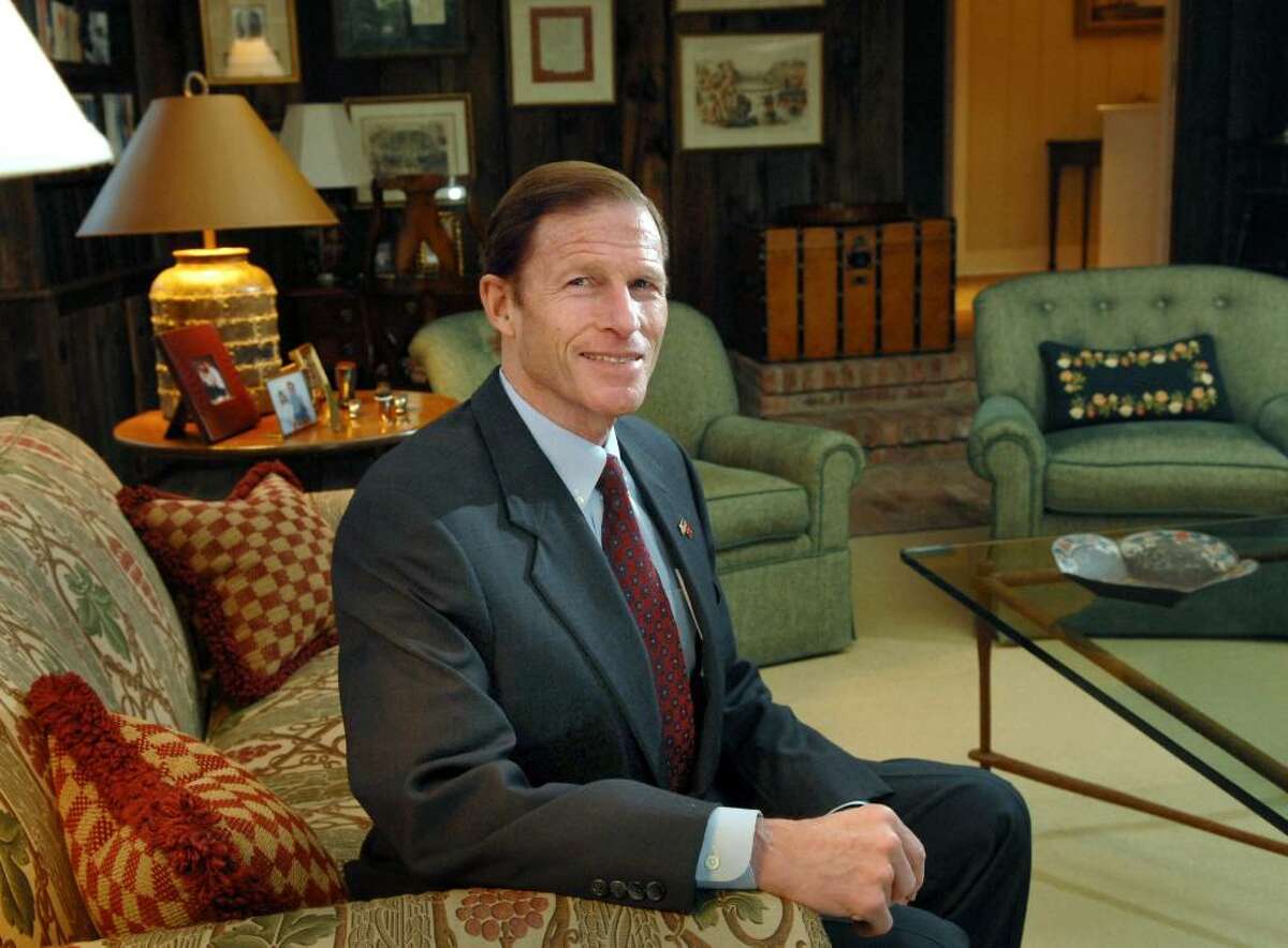 Connecticut Attorney General, Richard Blumenthal, posed in his Greenwich home, Monday, March 8th, 2010. Blumenthal will be running for the U.S. Senate seat vacated by the retirement of fellow Democrat Christopher Dodd.