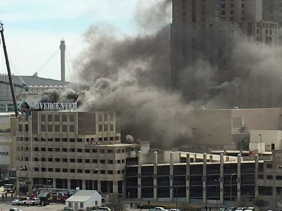 San Antonio fire crews respond to fire at parking garage of Shops at Rivercenter