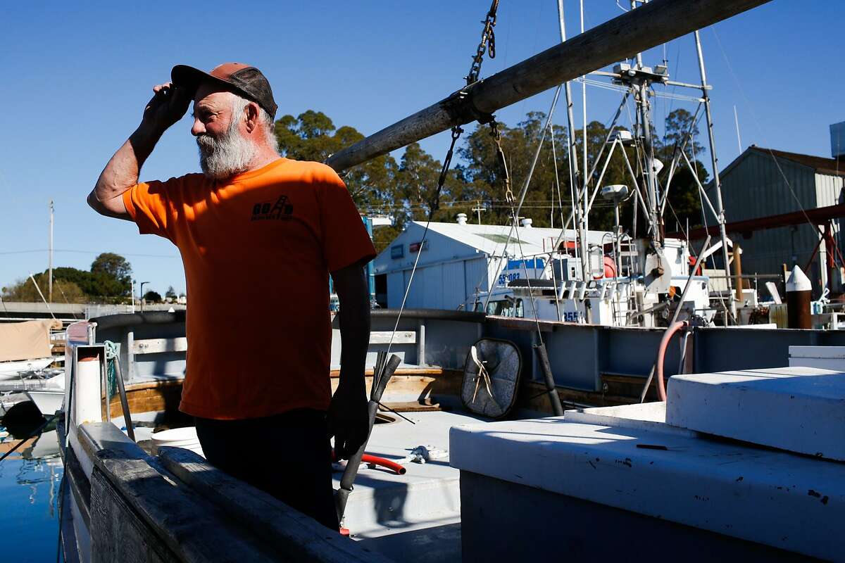 Fisherman Joe Tomasello talked about his boat that was docked at the harbor in Santa Cruz in this file photo on February 8, 2016. The Small Business Administration is offering small disaster loans to businesses affected by the delayed dungeness crab season. Crab pots are expected to be back in the water when the commercial season finally opens on March 26, 2016.