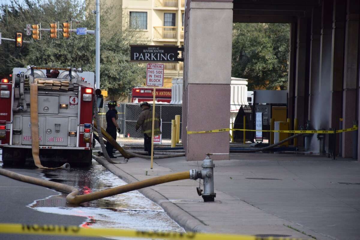 San Antonio fire crews respond to fire at parking garage of Shops at