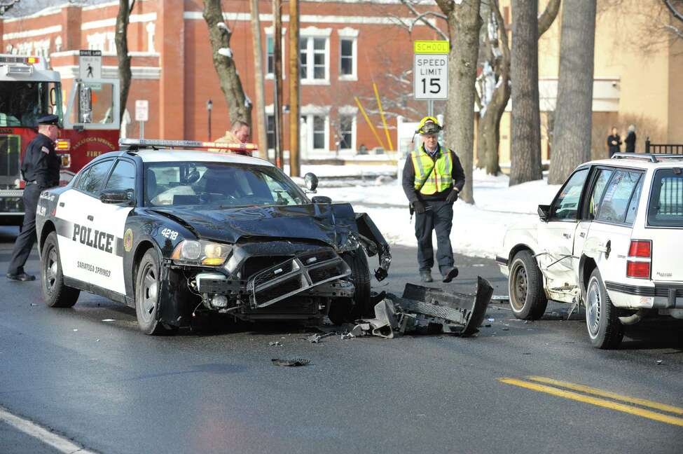 Driver, 97, injured in collision with Saratoga Springs cop car