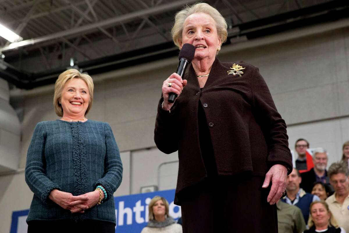 Former Secretary of State Madeleine Albright, stumping for Hillary Clinton in New Hampshire, generated controversy with her remark on Feb. 6 that, 'Theres a special place in hell for women who dont help each other.”