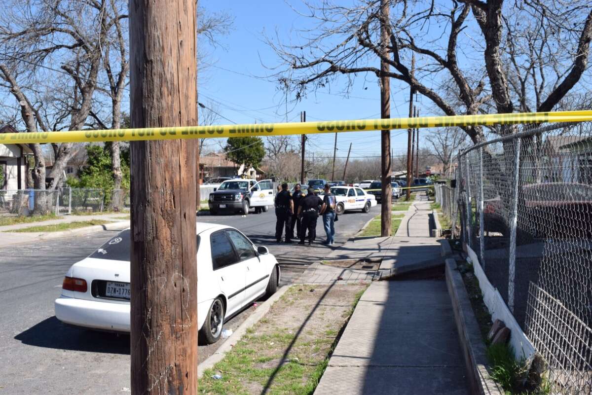 San Antonio Police said a man was shot with an AK-47 rifle on West Side after an apparent argument in his front yard on Feb. 12, 2016.