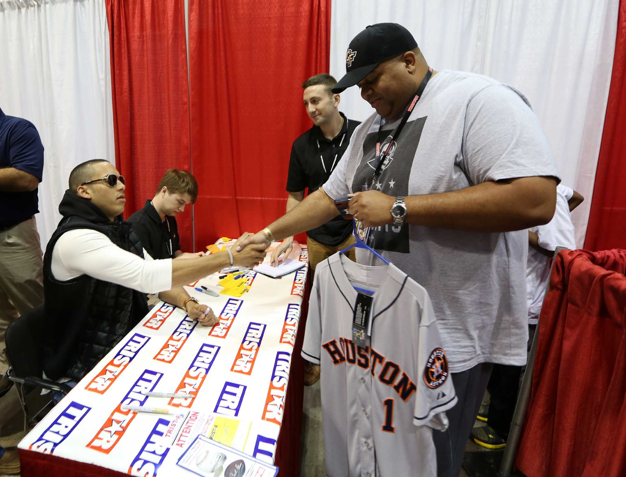 Carlos Correa Signed Custom Framed Jersey Display (Tristar)