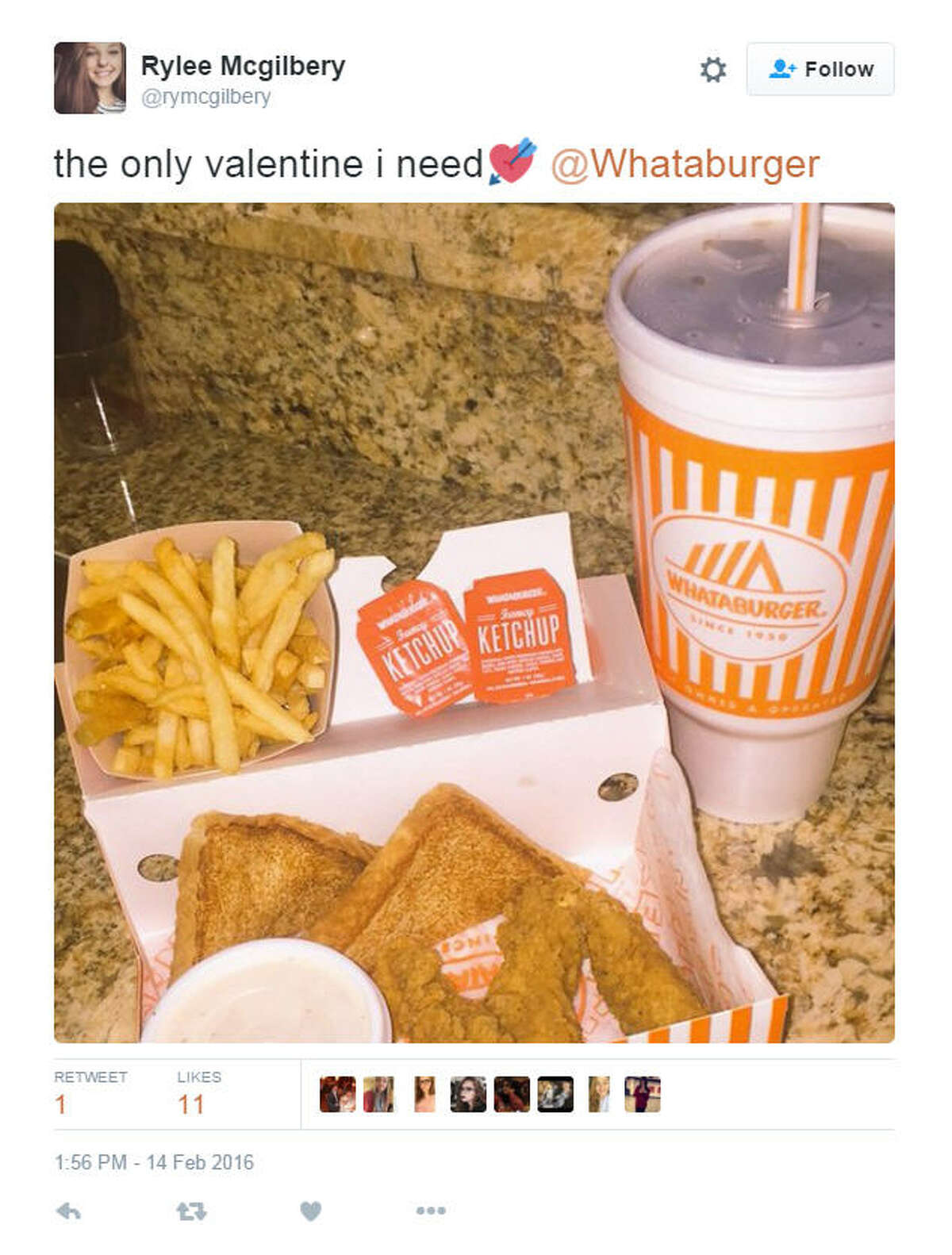 Whataburger Valentine's Day