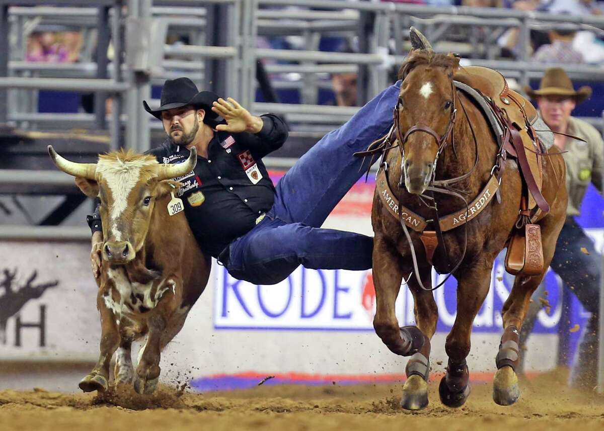 Luke Branquinho of Los Alamos, Calif., will compete in steer wrestling at the 2016 Houston Livestock Show and Rodeo.