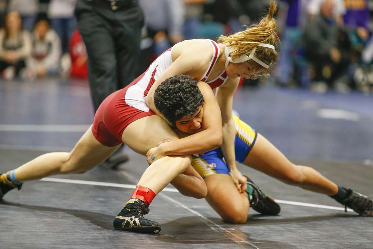 Female pedigree wrestling.