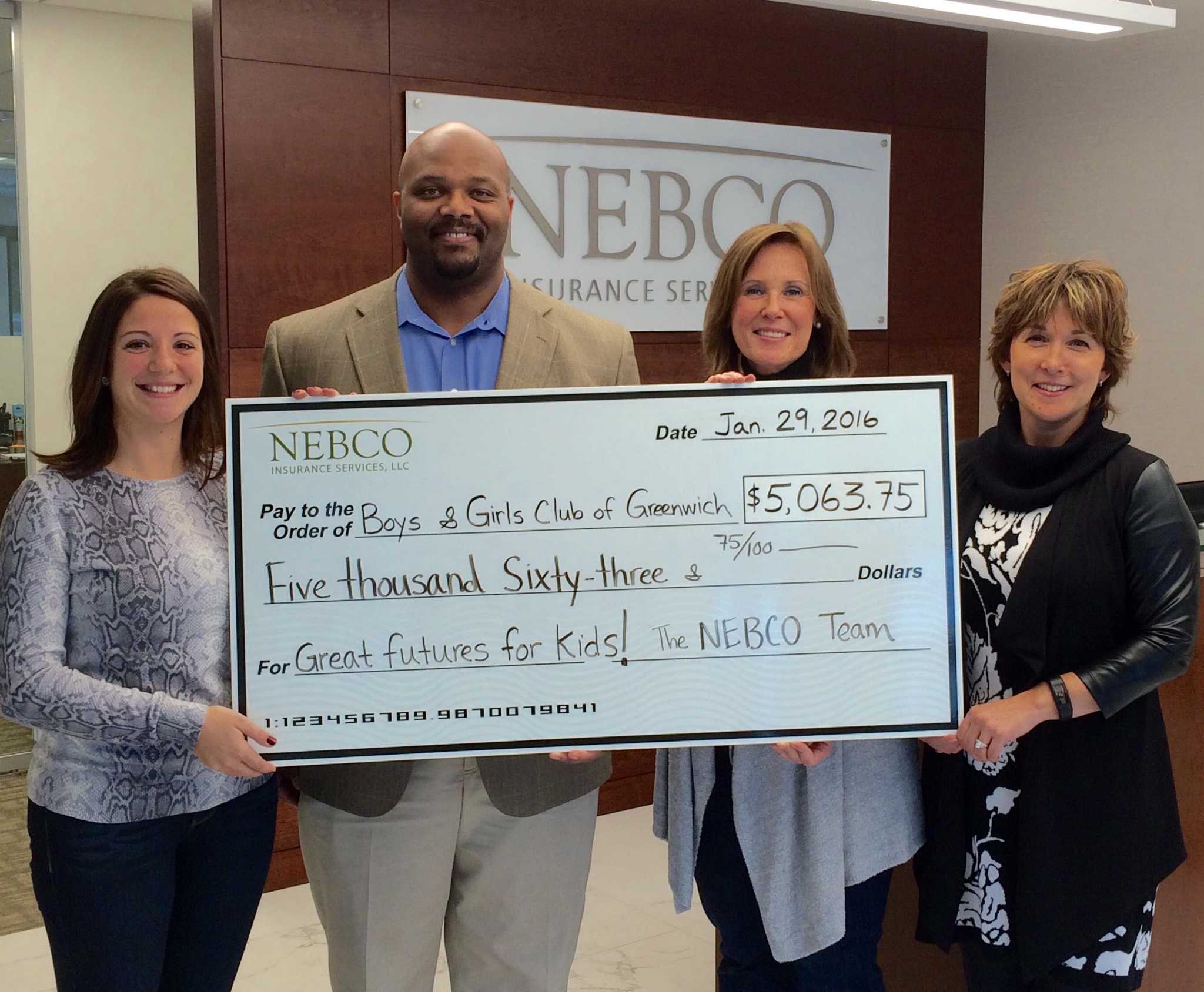 Greenwich insurance agency donates 5K to Boys & Girls Club