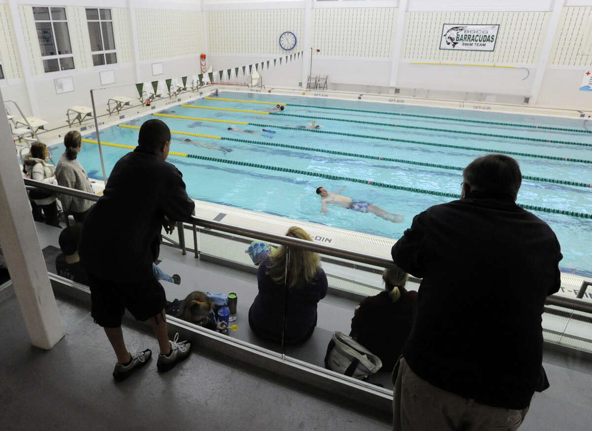 Spectators view the Boys and Girls Club of Greenwich eighth annual Swim-A-Thon in 2013. This year’s event is set for Feb. 20.