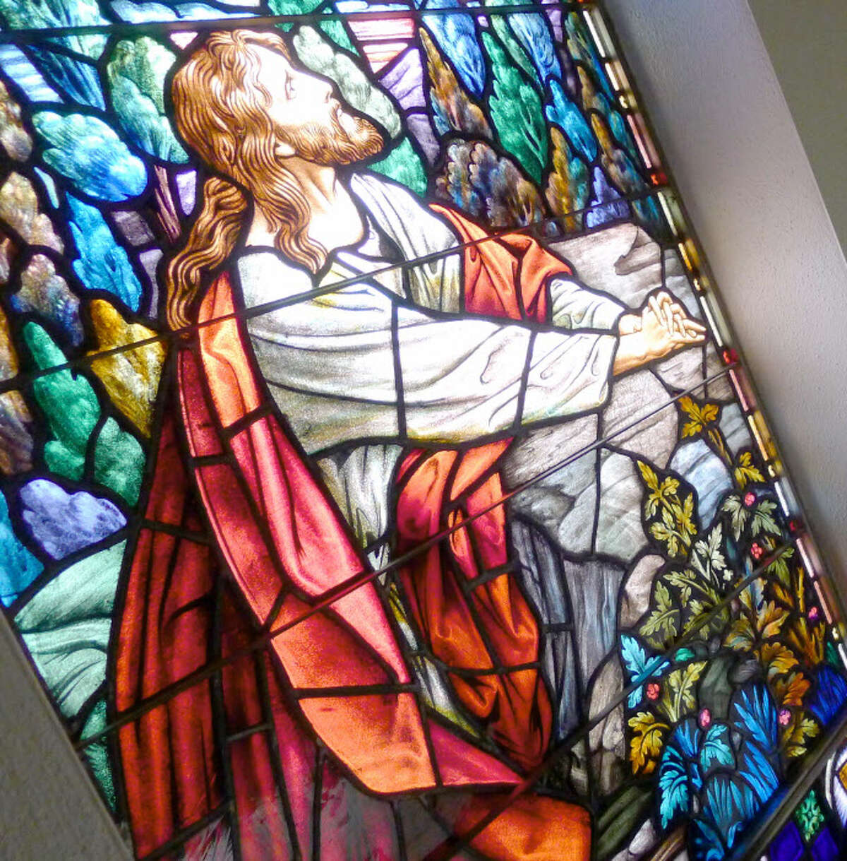 A stained-glass window at Bethany Reformed Church in Albany, N.Y. (Michael P. Farrell/Times Union) ORG XMIT: MER2016021716431932