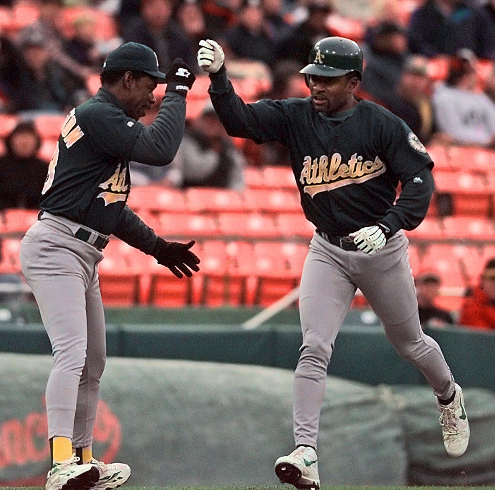 OldTimeHardball on X: 1987 Oakland A's Tony Phillips, Mark