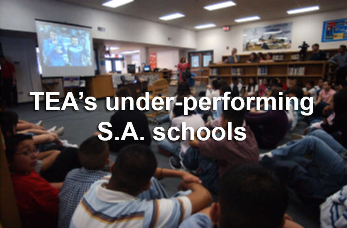 The San Antonio schools on this TEA list of under-performing schools in 2015 are arranged by district, alphabetically, starting with Edgewood ISD.