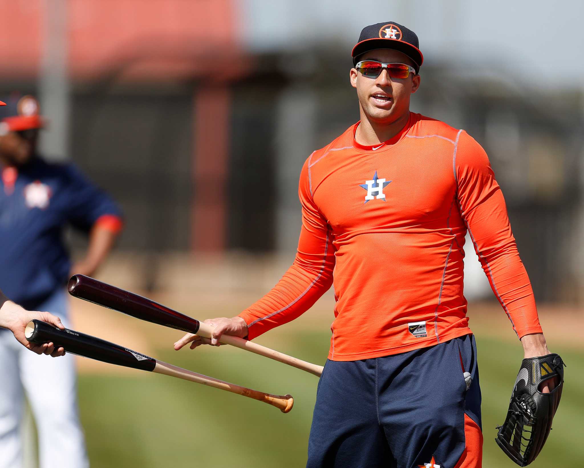 George Springer and Carlos Correa by Bob Levey