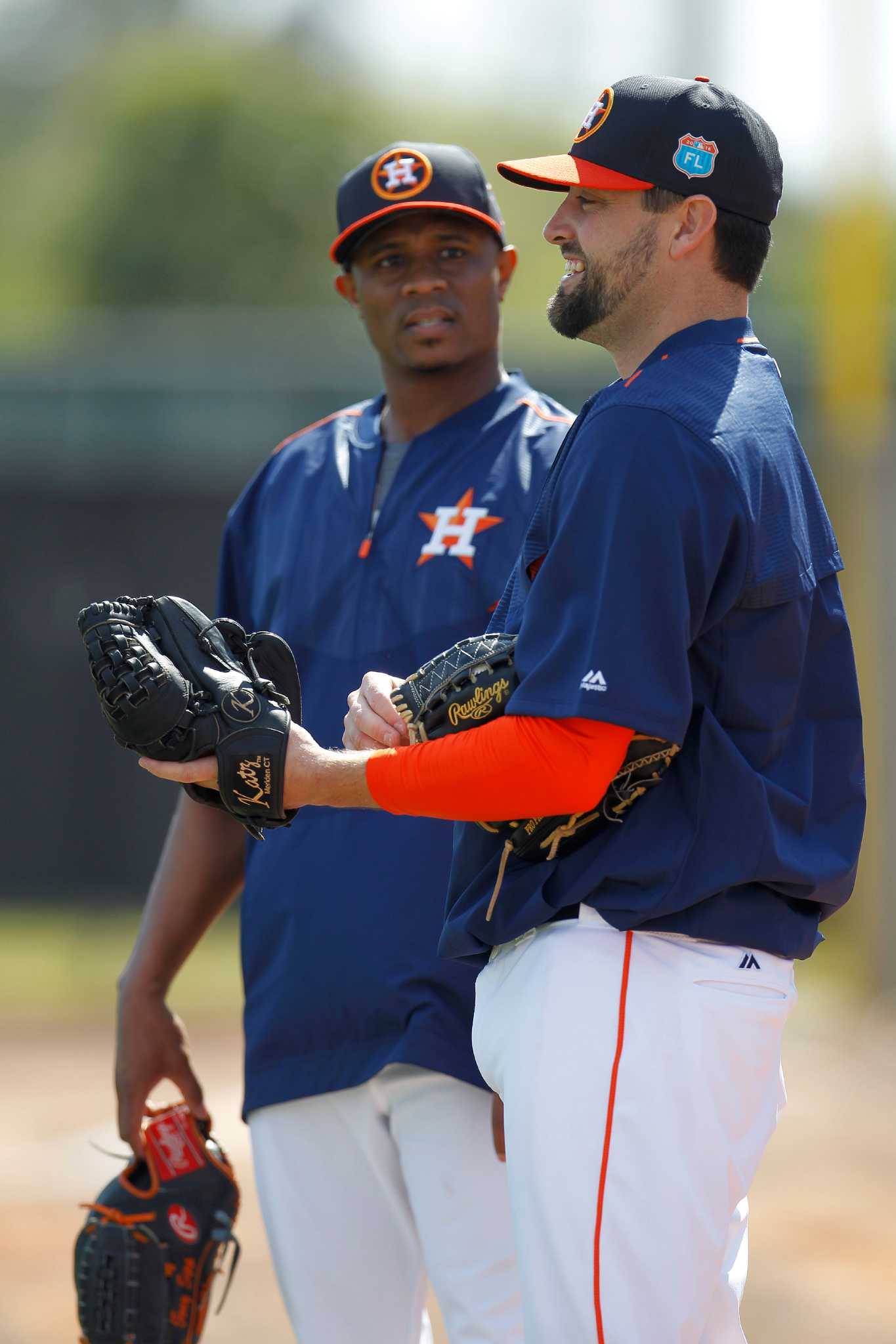 Apr 1, 2015: Kissimmee, FL, USA; Houston Astros left fielder Evan