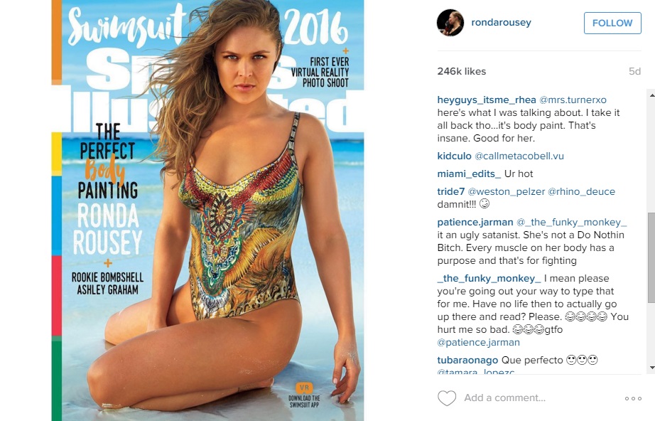 Lindsey Vonn, Ronda Rousey rock just body paint in SI Swimsuit Issue -  Men's Journal