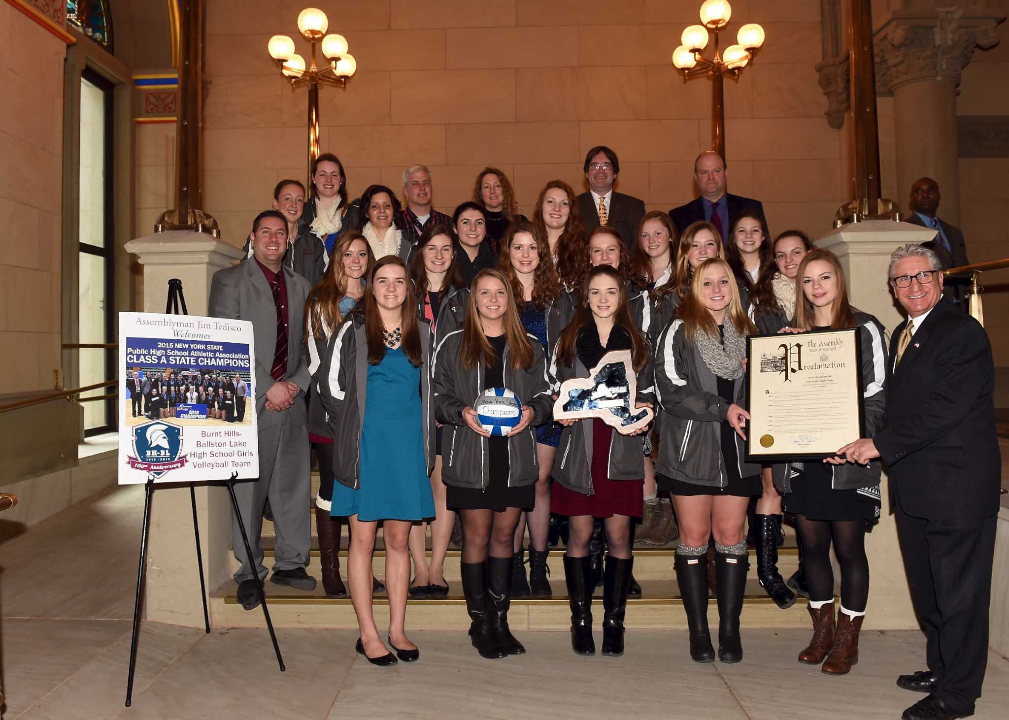 Burnt Hills volleyball team earns honors for another title
